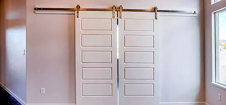Glass Barn Door with Installation Hardware Kit Madisonville