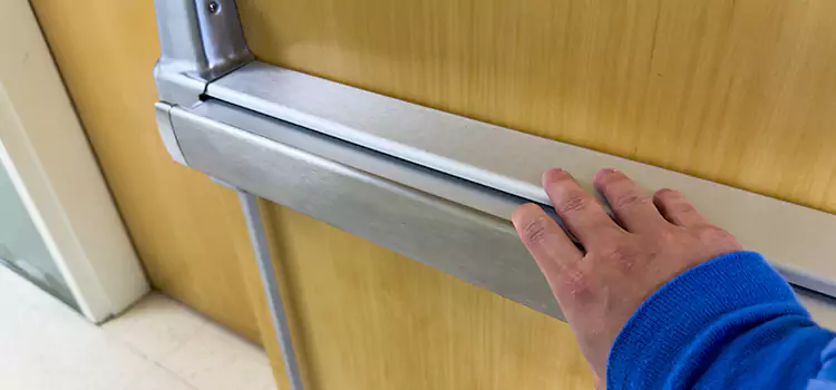 Installing a Push Bar on a Door Madisonville